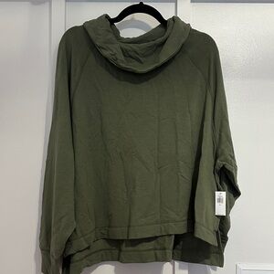 Olive Green Pullover Sweatshirt